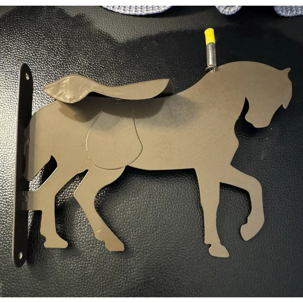 Horse Silhouette Squirrel Feeder Corn Cob Heavy Metal NEW